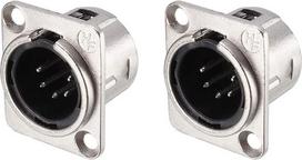 YL3072 2 vnt. sidabrinis XLR mikrofono lizdo adapteris konverteris Garso garsiakalbis