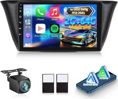[2G + 64G] "Android" automobilinis radijas IVECO Daily 2014-2021 su "Wireless Carplay" ir "Android Car", 9 colių HD jutiklinio ekrano automobilinis radijas su GPS/WiFi/Bluetooth/EQ/FM RDS