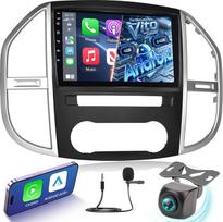 [4G + 64G] "Android" automobilinis radijas "Mercedes Benz Vito W447 2014-2020" su "Wireless Carplay" ir "Android Car", 9 colių IPS jutiklinis ekranas su GPS, "WiFi", 32EQ, "Bluetooth 5.0", FM/RDS radijas