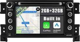 【2+64G】Android 15 automobilinis radijas, tinkamas Suzuki Grand Vitara 2005-2013 m. GPS 2 DIN su Carplay/Android Car/Mirror Link/Steering Wheel Control/4G/WiFi/Bluetooth 5.0/Reversing Camera