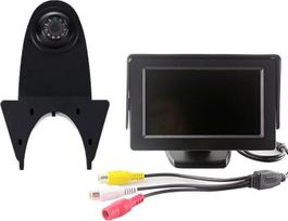 【Parkavimo kamerų rinkinys】4,3'' colių TFT LCD ekrano automatinis monitorius + HD IR naktinio matymo stabdžių žibintas Galinio vaizdo kamera, skirta Mercedes Benz Sprinter Citroen Dacia Fiat Fiat Ford Opel Opel Peugeot Renault VW