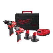 Akumuliatorinių suktuvų rinkinys Milwaukee M12 FPP2E2-402X