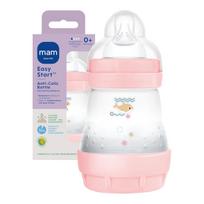 Kūdikių buteliukas Mam Easy Start, 160 ml, 0 mėn., rožinė sp.