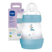 Kūdikių buteliukas Mam Easy Start, 160 ml, 0 mėn., mėlyna sp.