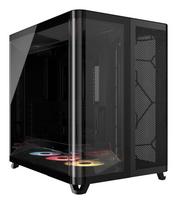 Corsair AIR 5400 RS-R ARGB PC-Gehäuse, Midi Tower, Tempered Glass, RGB - Black, 3x 120-mm-Lüfter inklusive | GECS-215 | 0840440406556