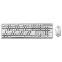 Gembird Klaviatūra un pele Gembird Desktop set Slim Pro Business wireless RU White KBS-WPS-01-W-CYRL