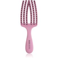 Olivia Garden Club The Nomad Detangling&Shine Fingerbrush​ plokščias plaukų šepetys plaukams Pink 1 vnt.