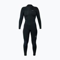 Moteriškas plaukimo kostiumas Xcel Axis Back Zip 4/3 mm Full black/palm/monstera print