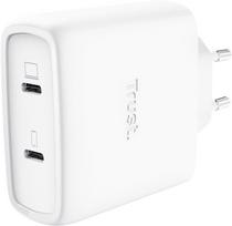 TRUST MAXO 65W 2P USB-C GAN Kroviklis WHT | 25526 | 8713439255263