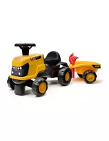 FALK Ride-on JCB Fastrac Tractor with Trailer, Shovel and Rake 1-3 Years