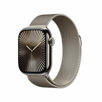 Apple Watch Series 10 (GPS + Cellular) - 42 mm - natural titanium - išmanusis laikrodis su Milano apyranke - nerūdijančio plieno tinklelio dirželis - natural - dirželio dydis: M/L - 64GB - LTE, Wi-Fi 4, UWB, Bluetooth - 4G - 34.4 g | MWXF3QL/A | 195949566172