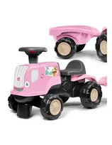 FALK Ride-on Tractor with Trailer Birdy Farm Pink 1-3 years