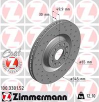 ZIMMERMANN Stabdžių diskas SPORT BRAKE DISC Z 100.3301.52