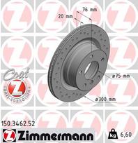 ZIMMERMANN Stabdžių diskas SPORT BRAKE DISC Z 150.3462.52