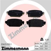 ZIMMERMANN Stabdžių kaladėlių komplektas Brake pad set 22623.155.1