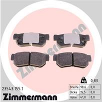 ZIMMERMANN Stabdžių kaladėlių komplektas Brake pad set 23543.155.1