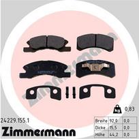 ZIMMERMANN Stabdžių kaladėlių komplektas Brake pad set 24229.155.1