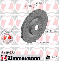 ZIMMERMANN Stabdžių diskas SPORT BRAKE DISC Z 250.1395.52
