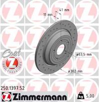 ZIMMERMANN Stabdžių diskas SPORT BRAKE DISC Z 250.1397.52