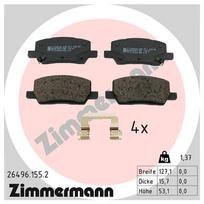 ZIMMERMANN Stabdžių kaladėlių komplektas Brake pad set 26496.155.2