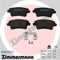 ZIMMERMANN Stabdžių kaladėlių komplektas Brake pad set 26503.155.2