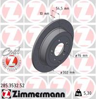 ZIMMERMANN Stabdžių diskas SPORT BRAKE DISC Z 285.3532.52