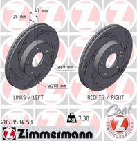 ZIMMERMANN Stabdžių diskas Brake rotor 285.3534.53