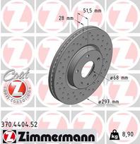 ZIMMERMANN Stabdžių diskas SPORT BRAKE DISC Z 370.4404.52