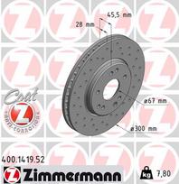 ZIMMERMANN Stabdžių diskas SPORT BRAKE DISC Z 400.1419.52