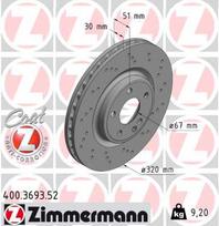 ZIMMERMANN Stabdžių diskas SPORT BRAKE DISC Z 400.3693.52
