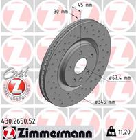 ZIMMERMANN Stabdžių diskas SPORT BRAKE DISC Z 430.2650.52