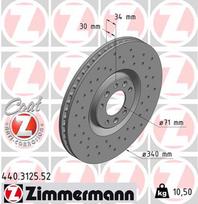 ZIMMERMANN Stabdžių diskas SPORT BRAKE DISC Z 440.3125.52