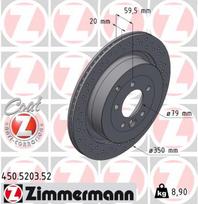 ZIMMERMANN Stabdžių diskas SPORT BRAKE DISC Z 450.5203.52