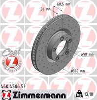 ZIMMERMANN Stabdžių diskas SPORT BRAKE DISC Z 460.4506.52