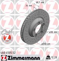 ZIMMERMANN Stabdžių diskas SPORT BRAKE DISC Z 460.4505.52