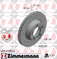 ZIMMERMANN Stabdžių diskas SPORT BRAKE DISC Z 460.4508.52