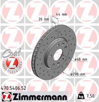ZIMMERMANN Stabdžių diskas SPORT BRAKE DISC Z 470.5406.52