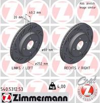 ZIMMERMANN Stabdžių diskas Brake rotor 540.5312.53