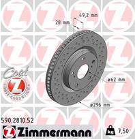ZIMMERMANN Stabdžių diskas SPORT BRAKE DISC Z 590.2810.52