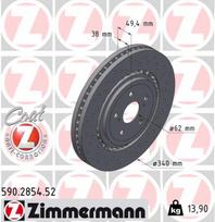 ZIMMERMANN Stabdžių diskas SPORT BRAKE DISC Z 590.2854.52