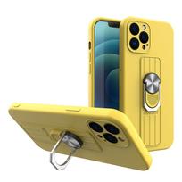 Telefono dėklas Hurtel Ring Case, Apple iPhone 12 Pro Max, geltona sp.