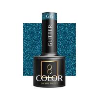 OCHO NAILS hibridinis nagų lakas GLITTER G15, 5 g