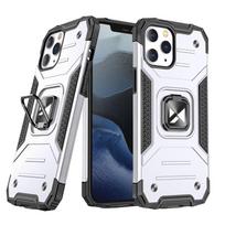 Telefono dėklas Wozinsky Ring Armor, Apple iPhone 13 Pro Max, sidabro sp.