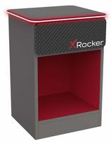 Naktinis staliukas X Rocker Carbon-Tek, raudona sp./pilka sp., 54 cm x 36 cm x 33 cm