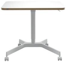 Kompiuterio stalas reguliuojamo aukščio Leitz Ergo 65360001, 80 cm x 60 cm, 75 - 114 cm, balta sp.