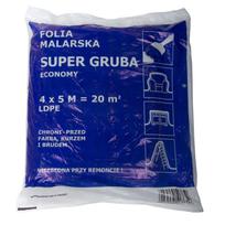Folia LDPE dažymo plėvelė 4 * 5 m, storio (storis: apie 20 mikronų)