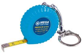 Mega Pakabutis Padangų raktų pakabukas, matavimo juosta 1m / 6mm