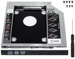 Ak184B 2,5 colio HDD/SSD dėklas nešiojamam kompiuteriui, 9,5 mm