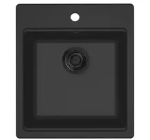 virtuves izlietne Florence 40 Tapwing, viena bļoda, 450x510 mm, nero juodas