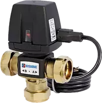 VZC162 3-ceļu sēžass vārsts 1" Kvs 6.0, misiņš, 230V